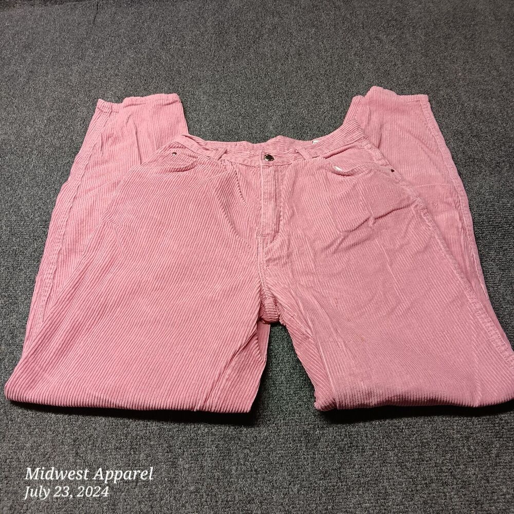Vintage Gitano Corduroy Pants Women 11 / 12 Pink Straight Leg Casual Ladies
